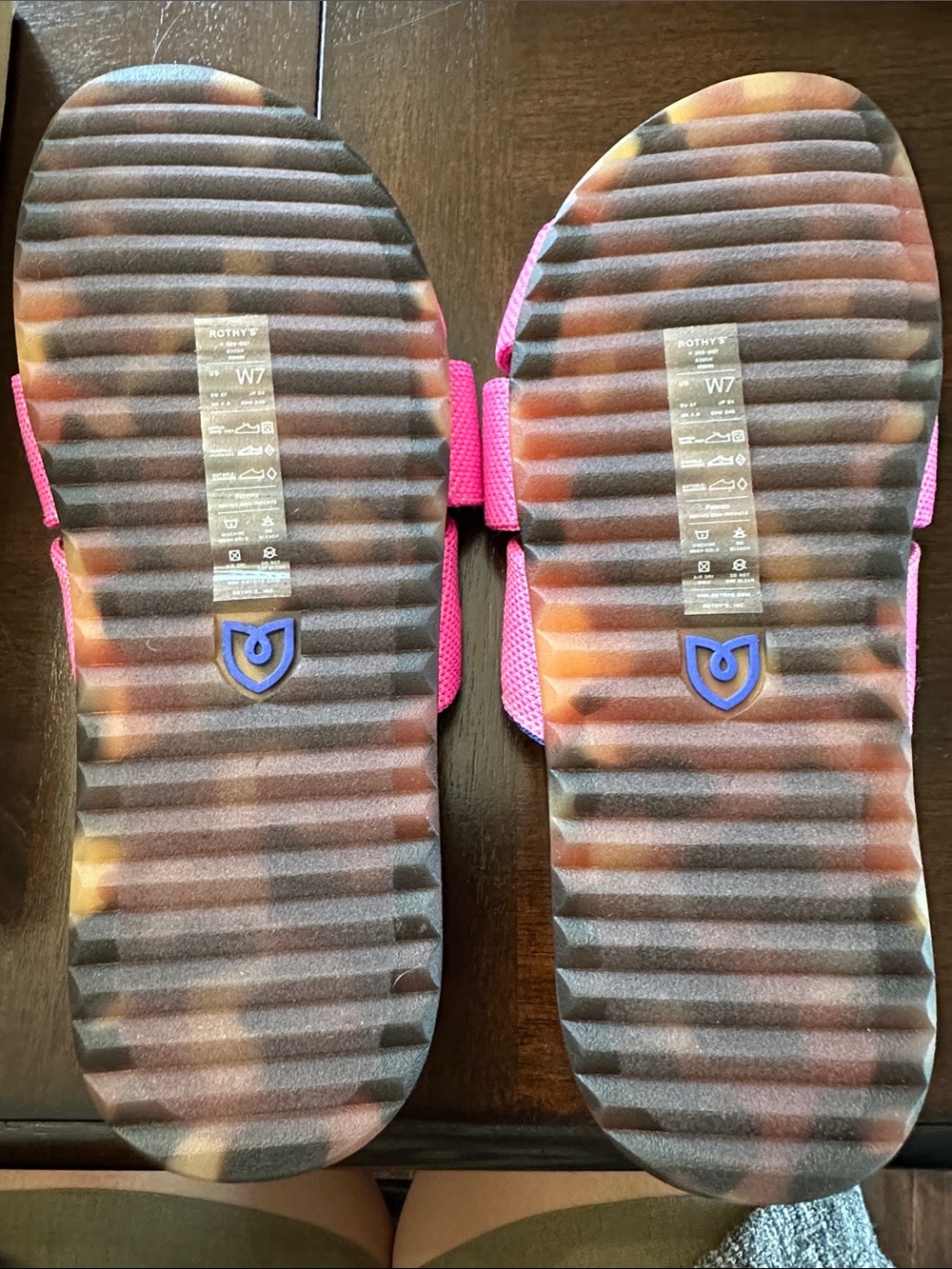 Rothy's Bright Pink Knotted Slide Sandals - Picture 3 of 6